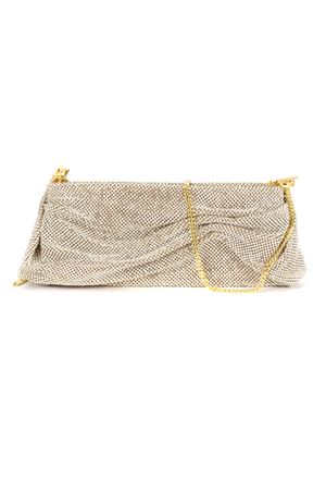 Ondina Valla Morning on Canvas Clutch in rete metallica dorata BENEDETTA BRUZZICHES | 0129109.
